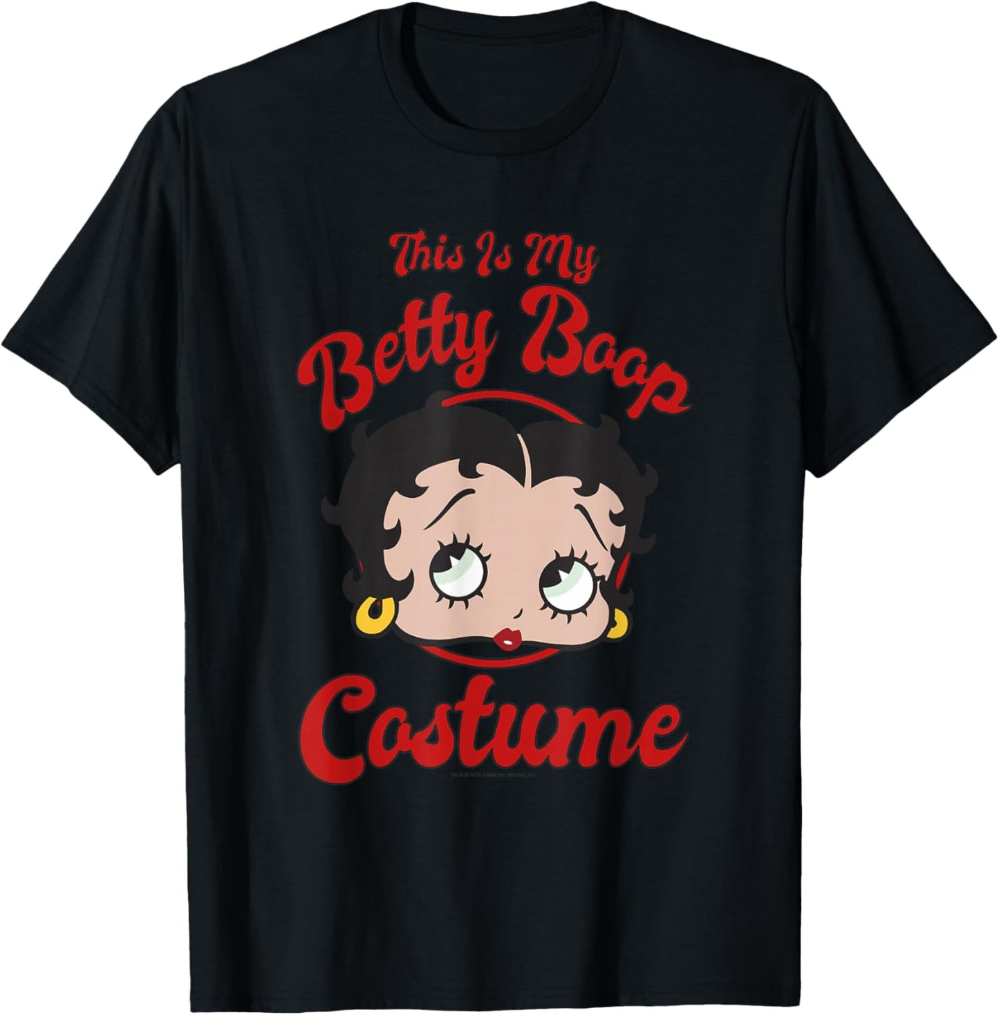 Betty Boop Halloween This is My Betty Boop Costume T-Shirt - T-Shirt | Black