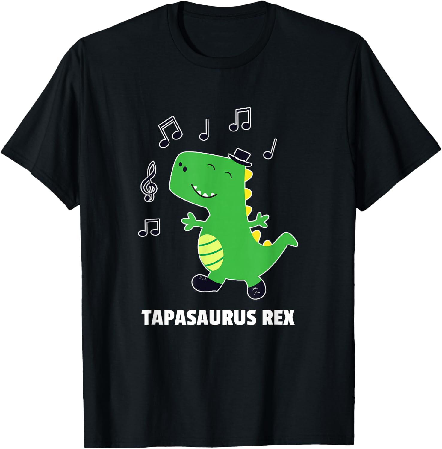 Tap Dance -Tapasaurus Rex-Dinosaur Recital Gift T-Shirt - T-Shirt | Black