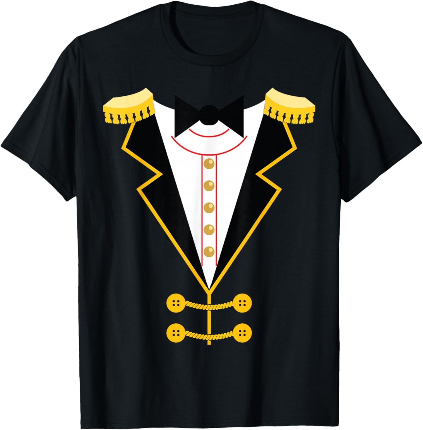 Circus Ringmaster Costume Carnival Theme Halloween Party T-Shirt - T-Shirt | Black
