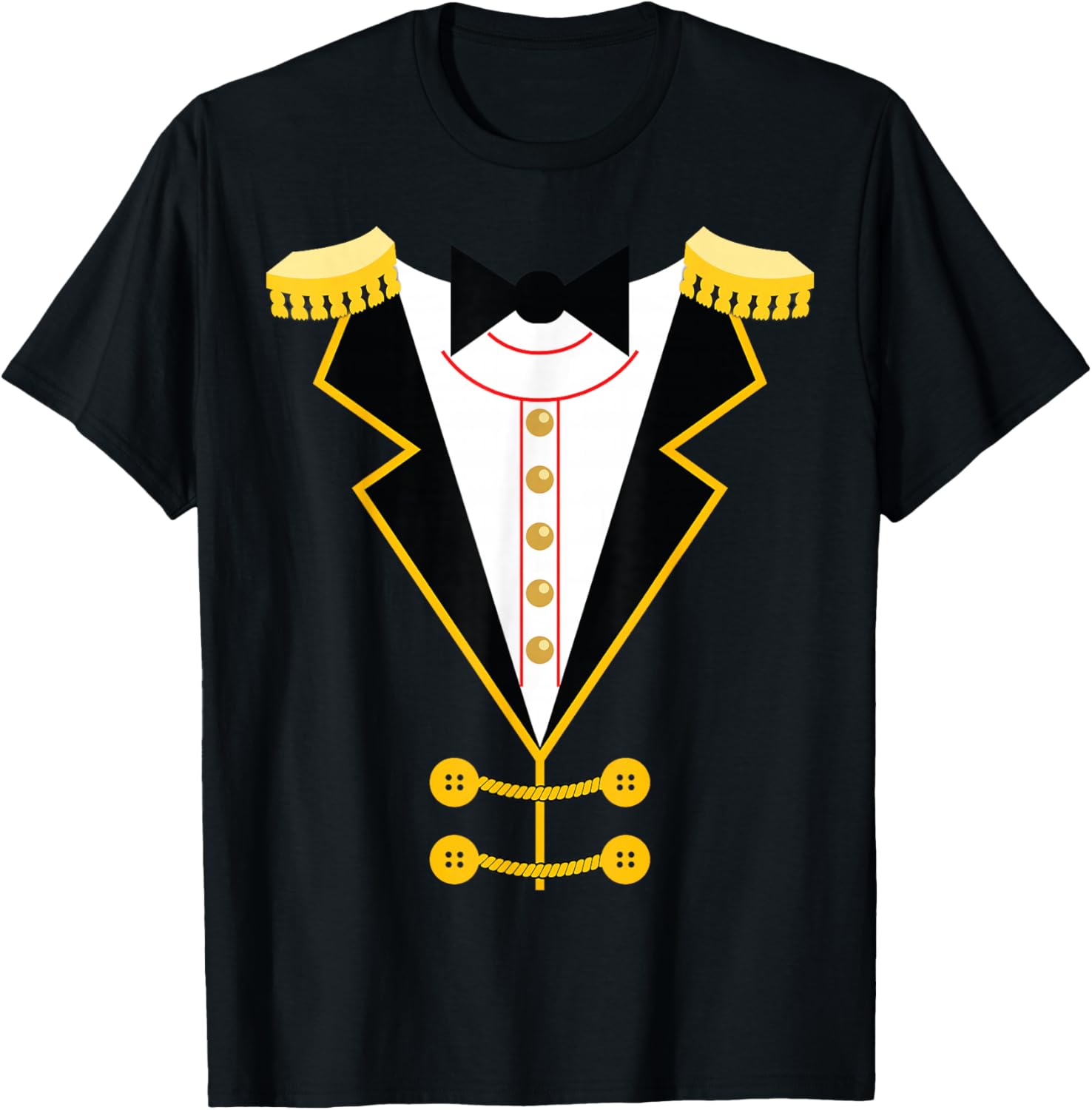 Circus Ringmaster Costume Carnival Theme Halloween Party T-Shirt - T-Shirt | Black