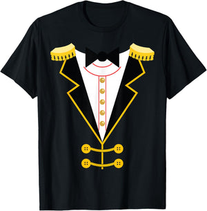 Circus Ringmaster Costume Carnival Theme Halloween Party T-Shirt - T-Shirt | Black