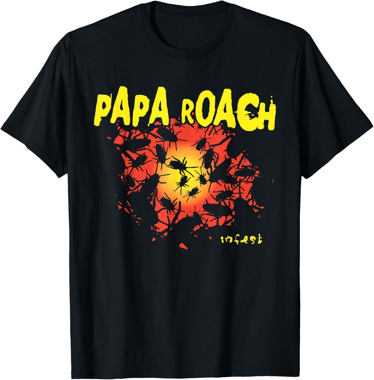 Papa Roach - Official Merchandise - Infest Glow T-Shirt - T-Shirt | Black