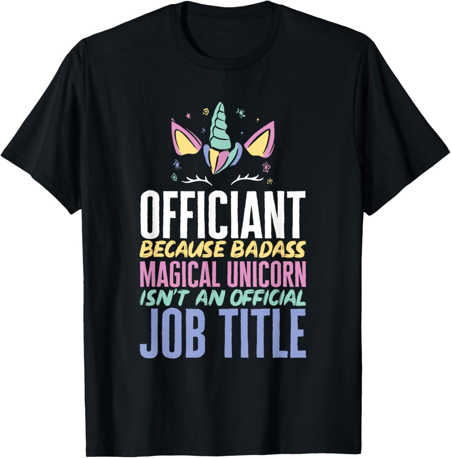 Wedding Officiant Unicorn Marriage Officiant T-Shirt - T-Shirt | Black