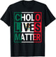 Mexican Flag Cholo Lives Matter Mexico Hispanic Heritage T-Shirt - T-Shirt | Black