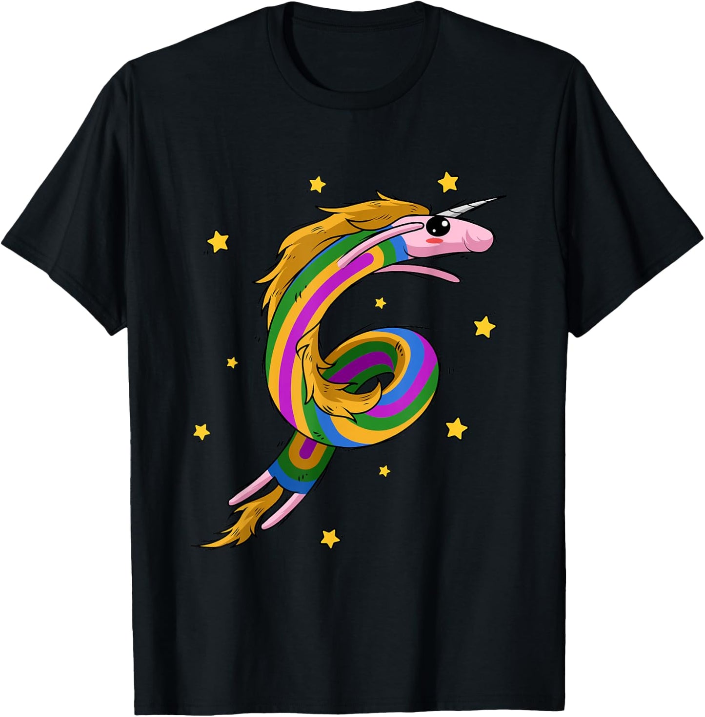 Unicorn - Rainbow Unicorn Lover T-Shirt - T-Shirt | Black