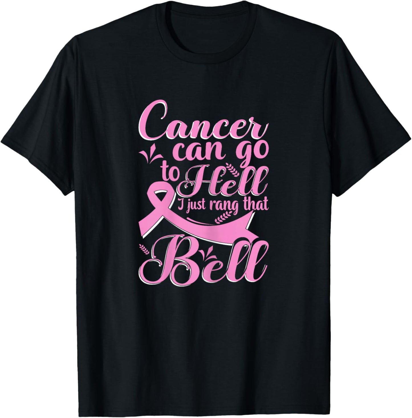 This Girl Got to Ring the Bell Chemo Grad Breast Cancer T-Shirt - T-Shirt | Black