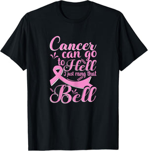 This Girl Got to Ring the Bell Chemo Grad Breast Cancer T-Shirt - T-Shirt | Black