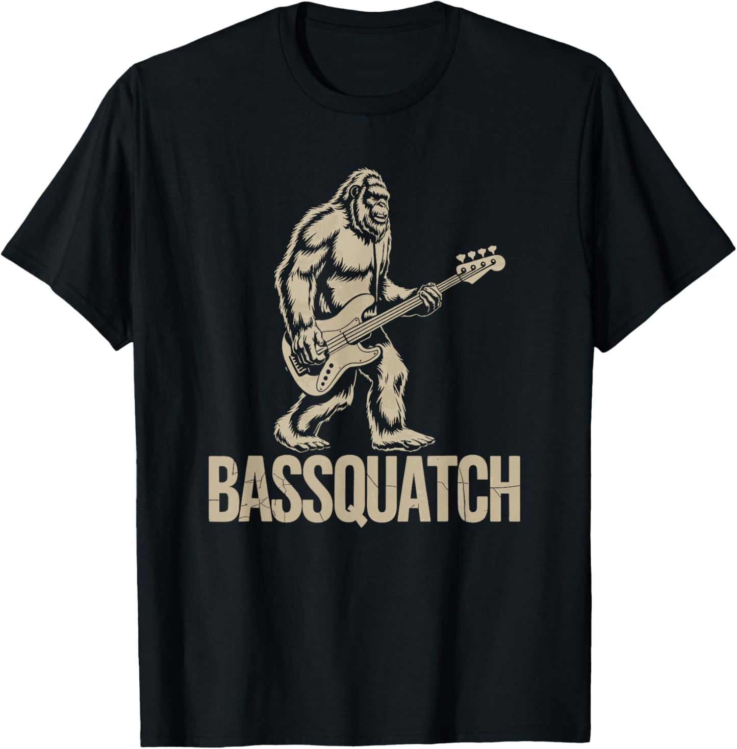 Bassquatch, Bigfoot Bass Guitar Sasquatch T-Shirt - T-Shirt | Black