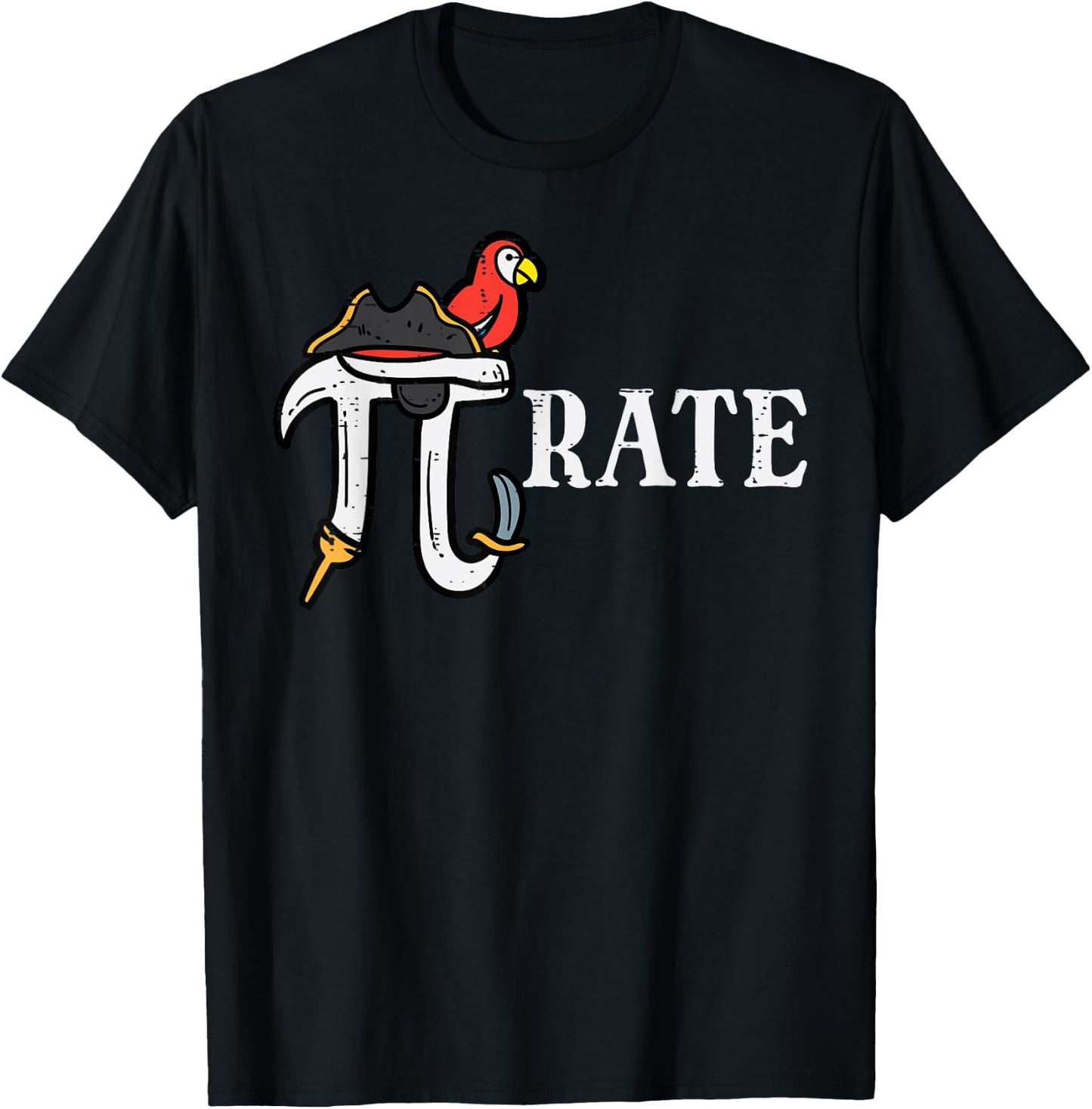 Pirate Pi Funny Math Pie Halloween Costume Teacher Men Women T-Shirt - T-Shirt | Black
