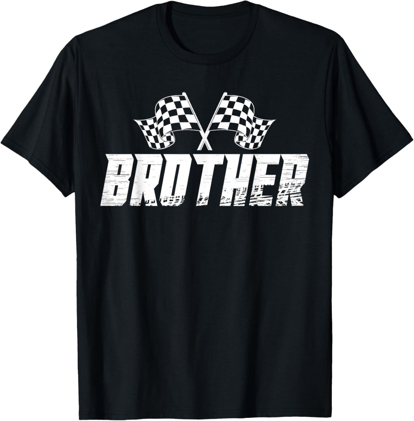Brother Pit Crew Family Racing Birthday Race Car T-Shirt - T-Shirt | Black