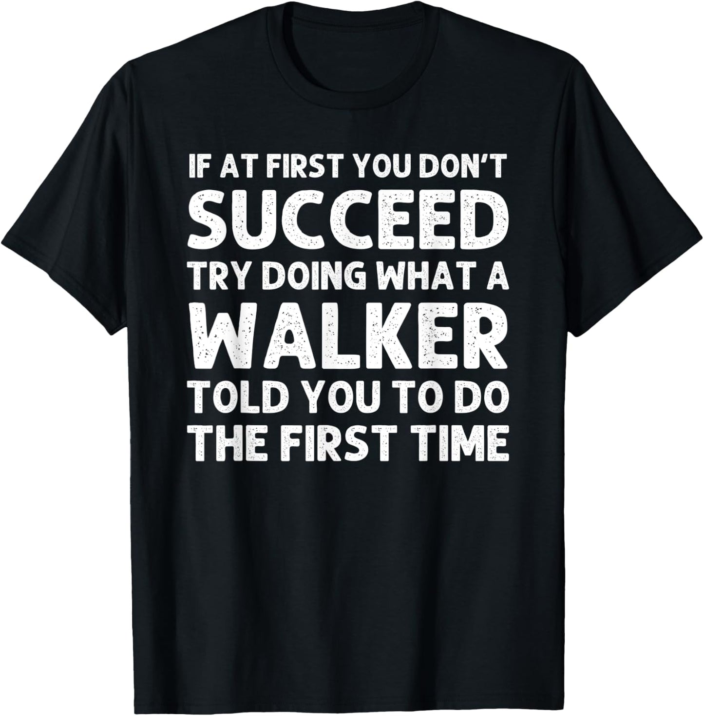 WALKER Funny Surname Family Tree Birthday Reunion Idea T-Shirt - T-Shirt | Black