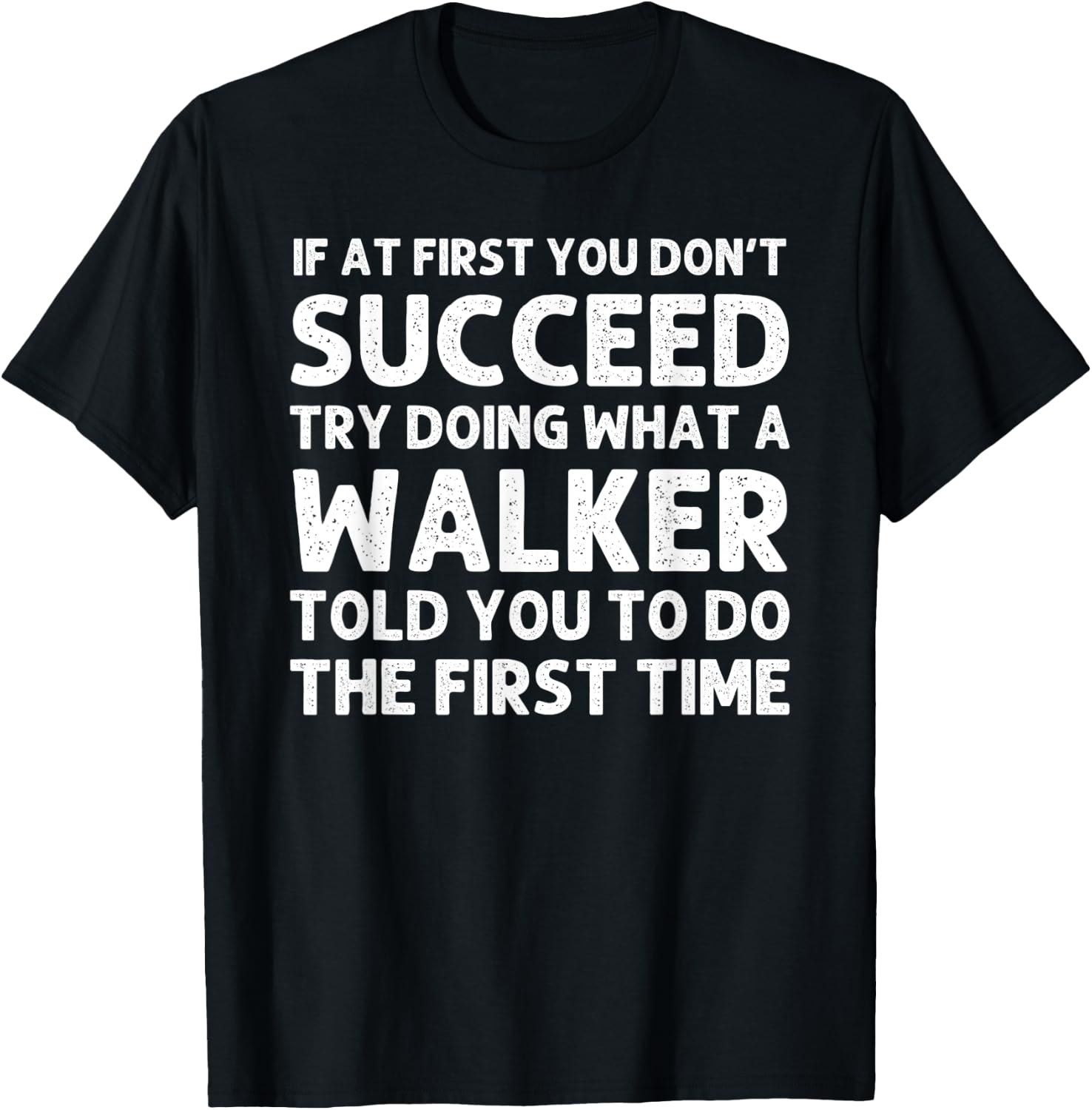 WALKER Funny Surname Family Tree Birthday Reunion Idea T-Shirt - T-Shirt | Black