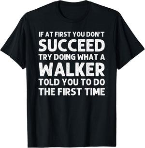 WALKER Funny Surname Family Tree Birthday Reunion Idea T-Shirt - T-Shirt | Black