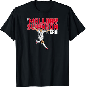 The Mallory Swanson Era - USA Women's Soccer T-Shirt - T-Shirt | Black
