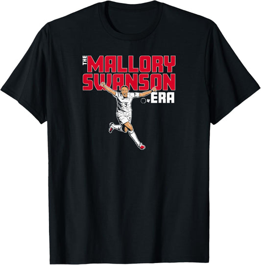 The Mallory Swanson Era - USA Women's Soccer T-Shirt - T-Shirt | Black