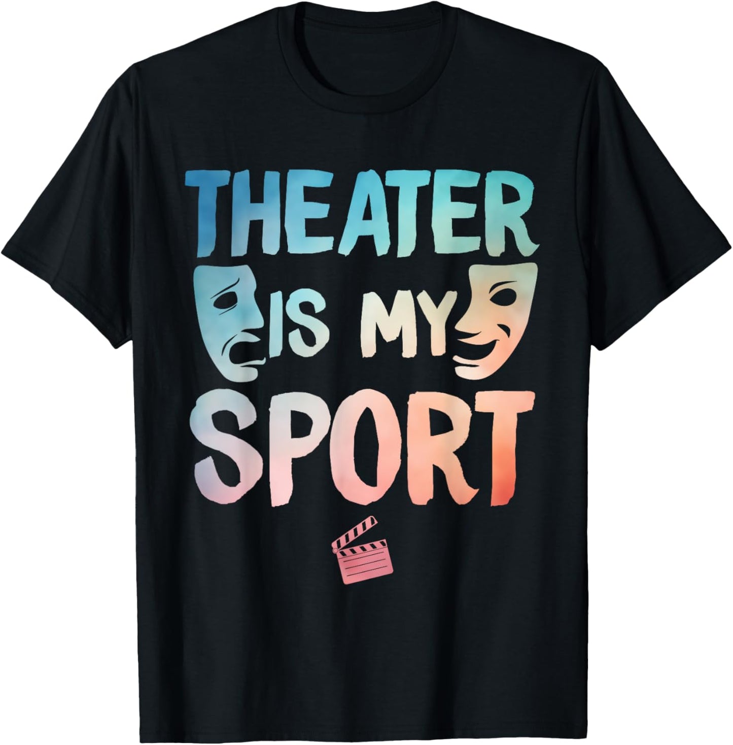 Theater Art Women Drama Actor Musical Theatre Lover T-Shirt - T-Shirt | Black
