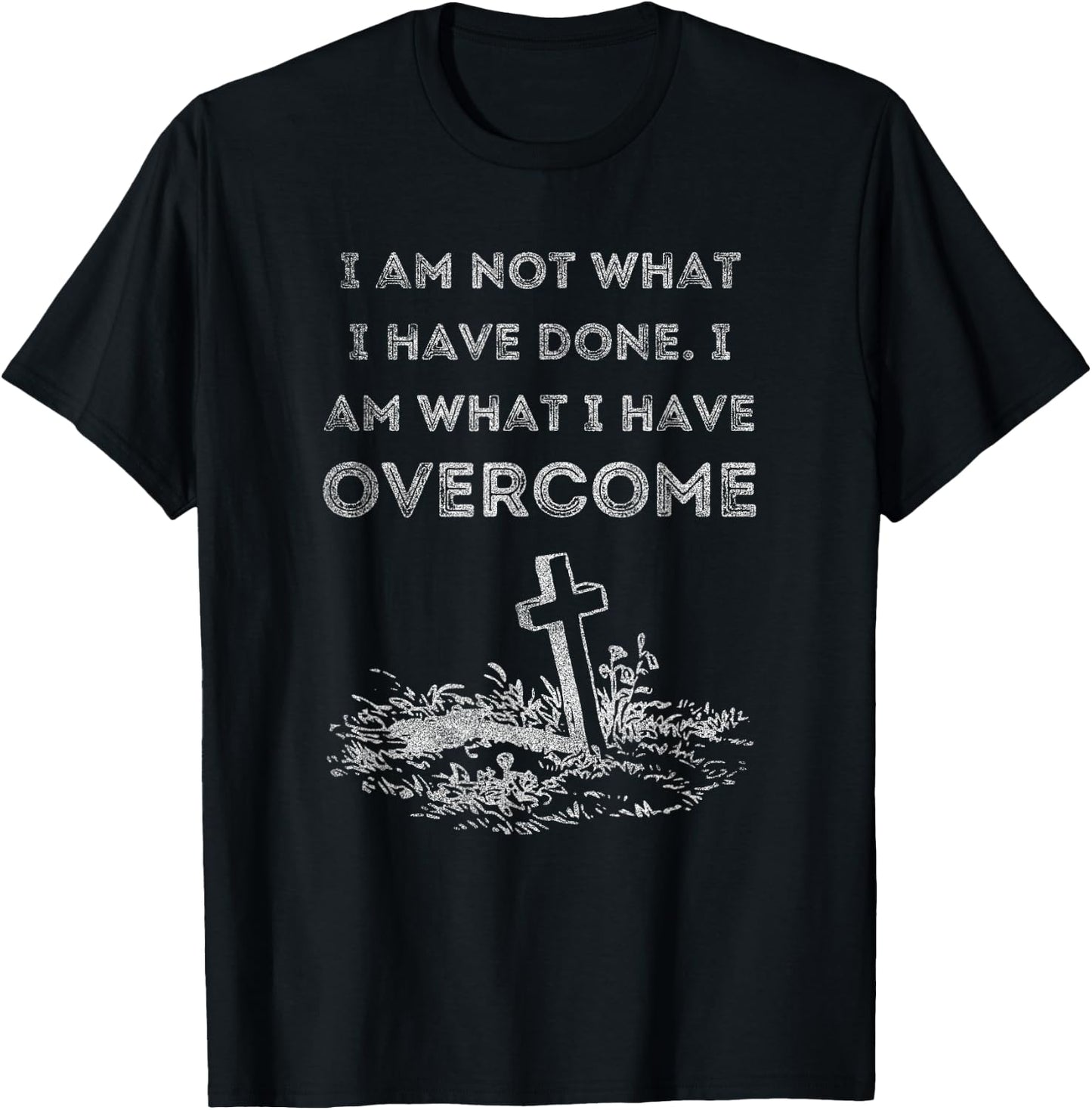 Celebrate Recovery Christian Cross Jesus Christ T-Shirt - T-Shirt | Black