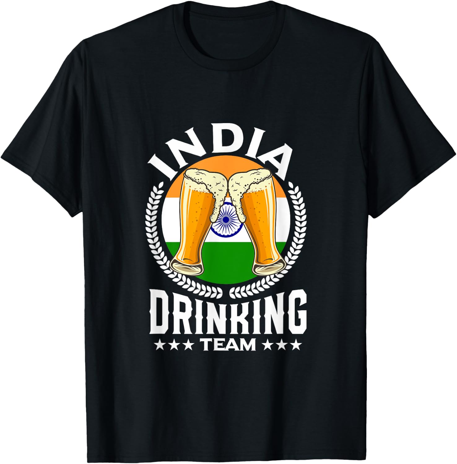 India Drinking Team T-Shirt - T-Shirt | Black