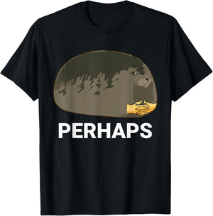 Seal With Hands Crossed Perhaps Cute Seal Dank Meme T-Shirt - T-Shirt | Black