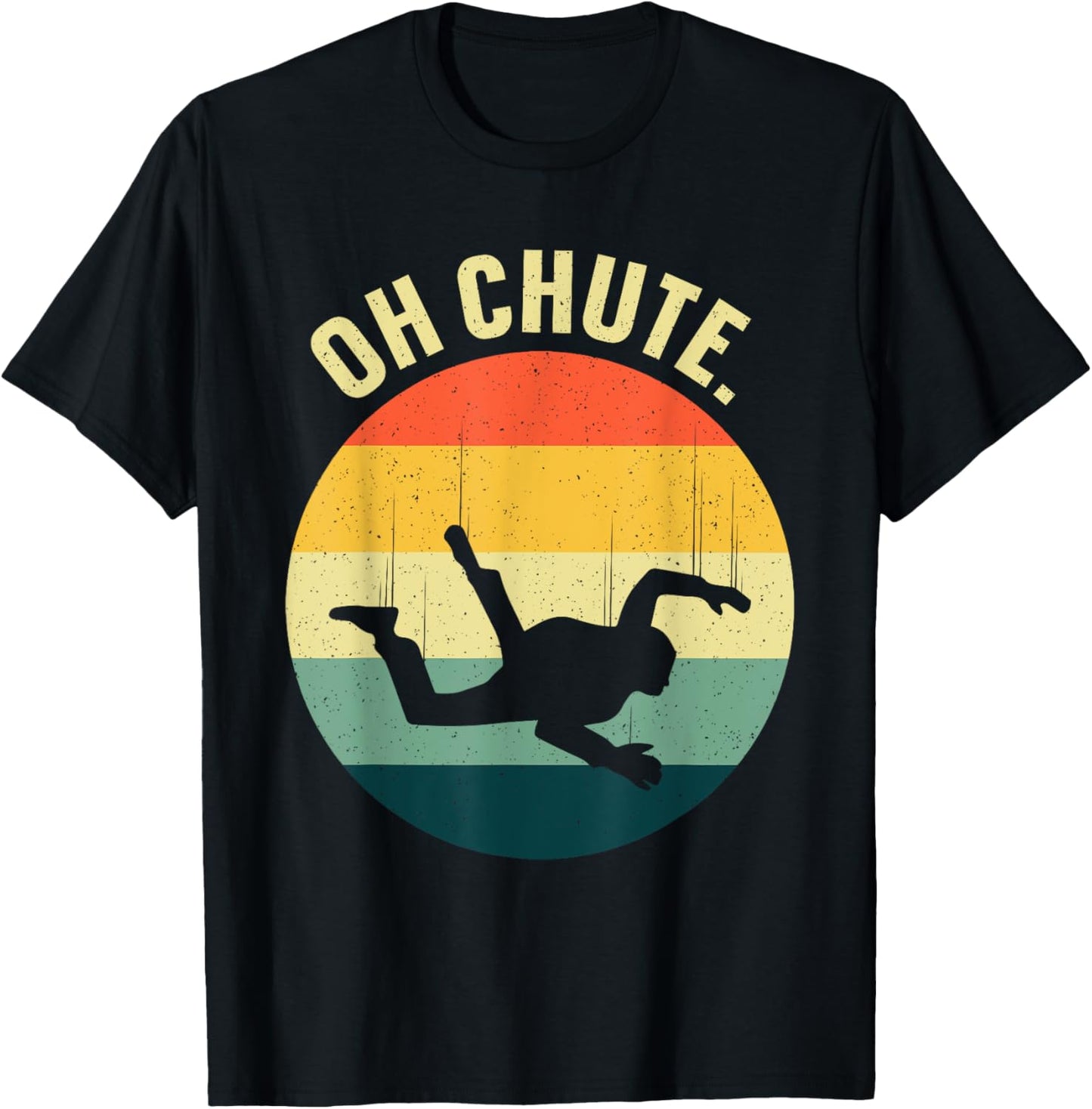 Skydiving Art Women Parachute Skydiver Paragliding T-Shirt - T-Shirt | Black
