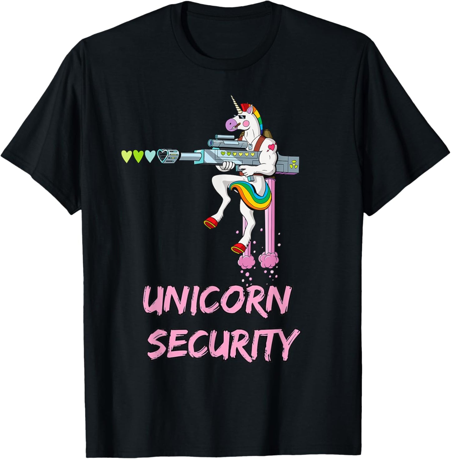 Unicorn Security T-Shirt - T-Shirt | Black