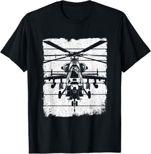 Fighter Helicopter T-Shirt - T-Shirt | Black