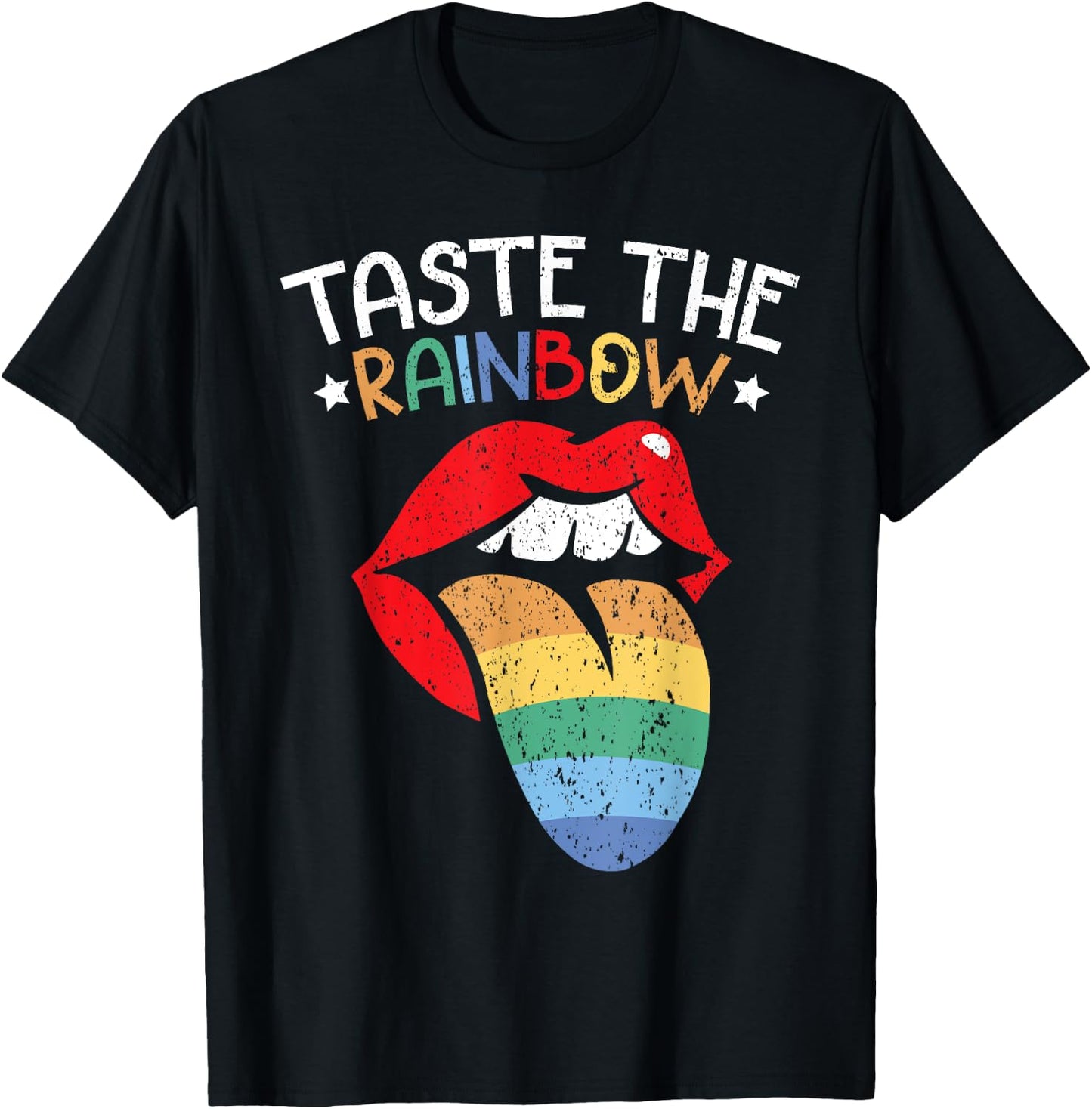 Taste The Rainbow Lover Rainbow Whisperer T-Shirt - T-Shirt | Black