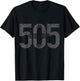 Albuquerque New Mexico 505 Area Code Flag Pride Vintage T-Shirt - T-Shirt | Black