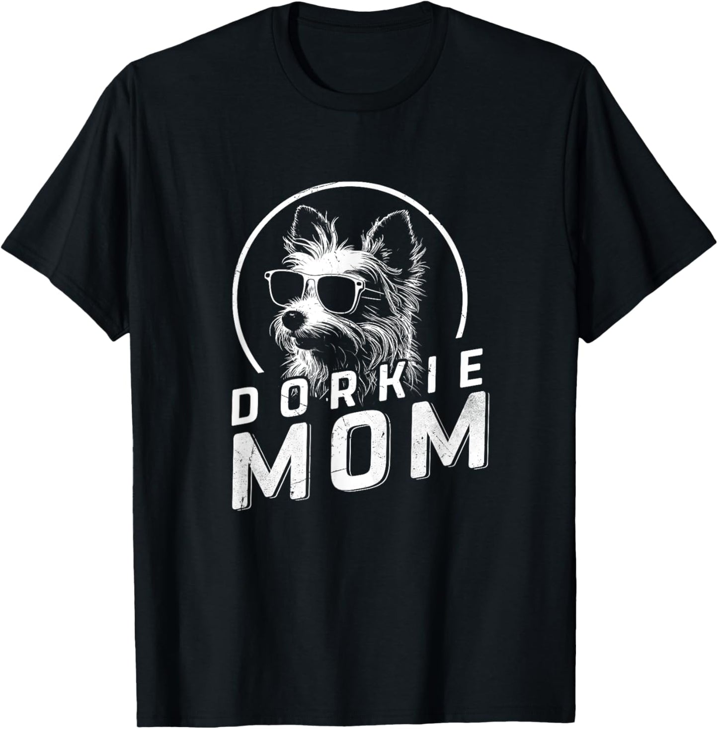 Dorkie Mom Dog Owner Gifts Women Funny Dog Mom Mothers Day T-Shirt - T-Shirt | Black