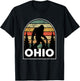 Ohio with a Bigfoot, or a Sasquatch T-Shirt - T-Shirt | Black