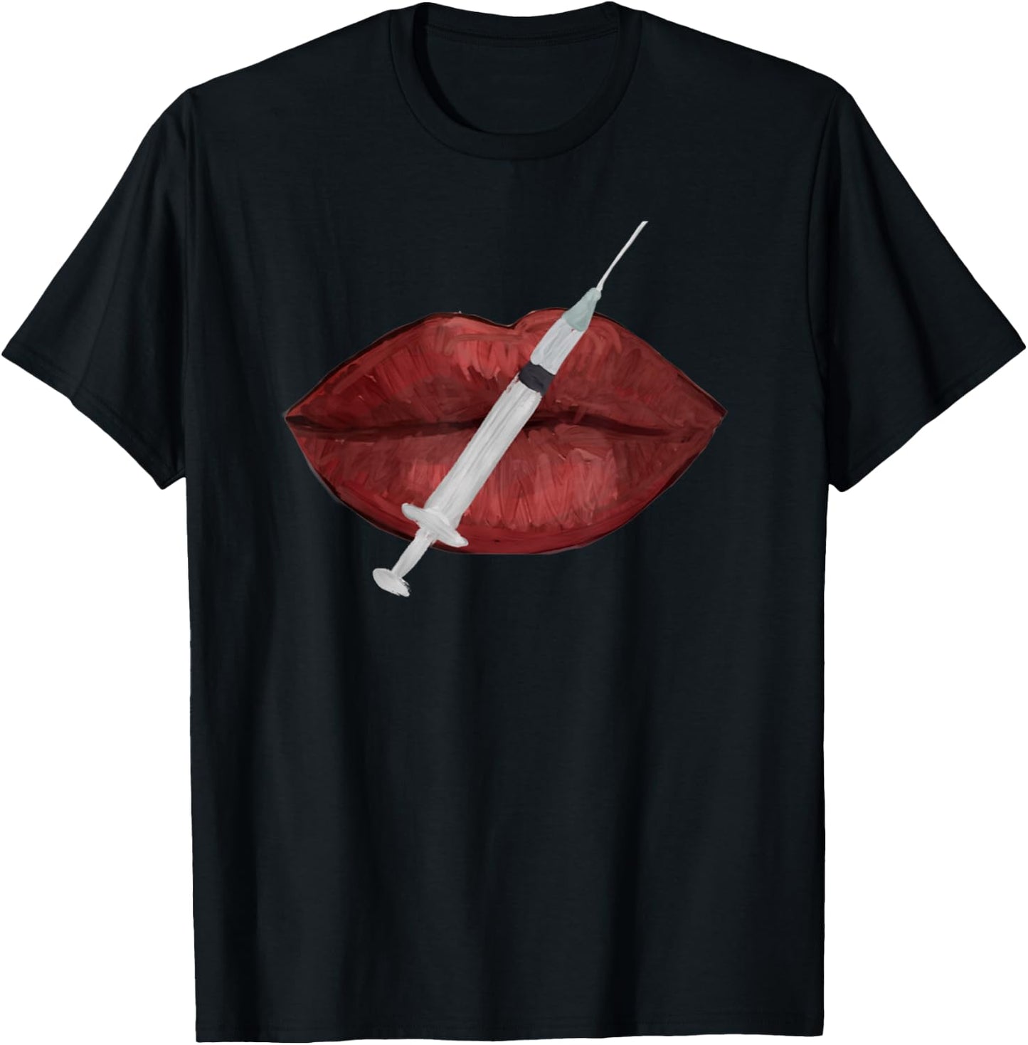 Nurse injector lip filler injections cosmetics T-Shirt - T-Shirt | Black
