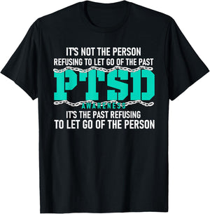 PTSD Awareness PTSD Awareness Teal Ribbon Small T-Shirt - T-Shirt | Black