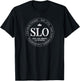San Luis Obispo CA California Logo Patch Badge T-Shirt - T-Shirt | Black