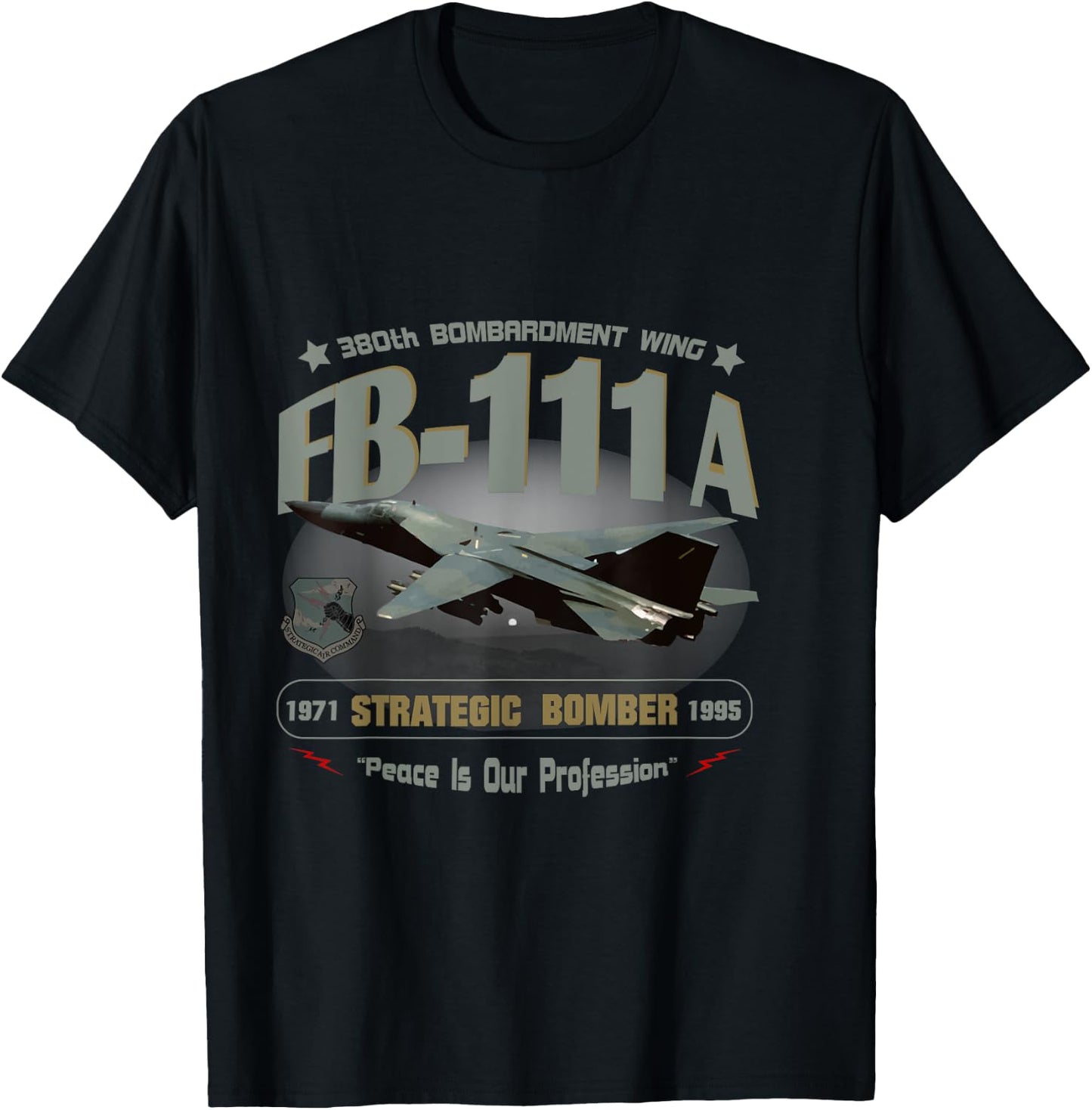 FB-111A--Design Version II T-Shirt - T-Shirt | Black