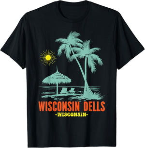 Wisconsin Dells Wisconsin Souvenirs Matching Family Trip T-Shirt - T-Shirt | Black