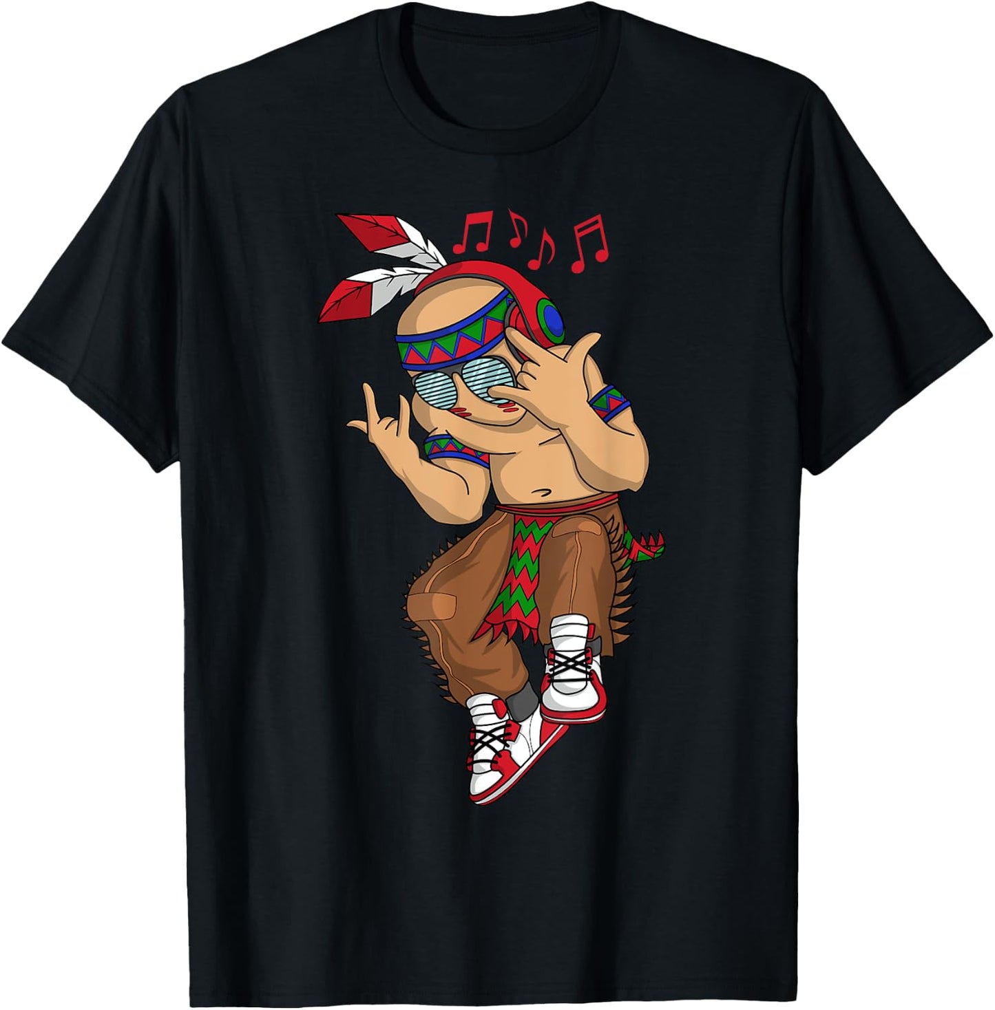 Dancing Indian Urban Men Cool Hip Hop Music Clothes Gift T-Shirt - T-Shirt | Black