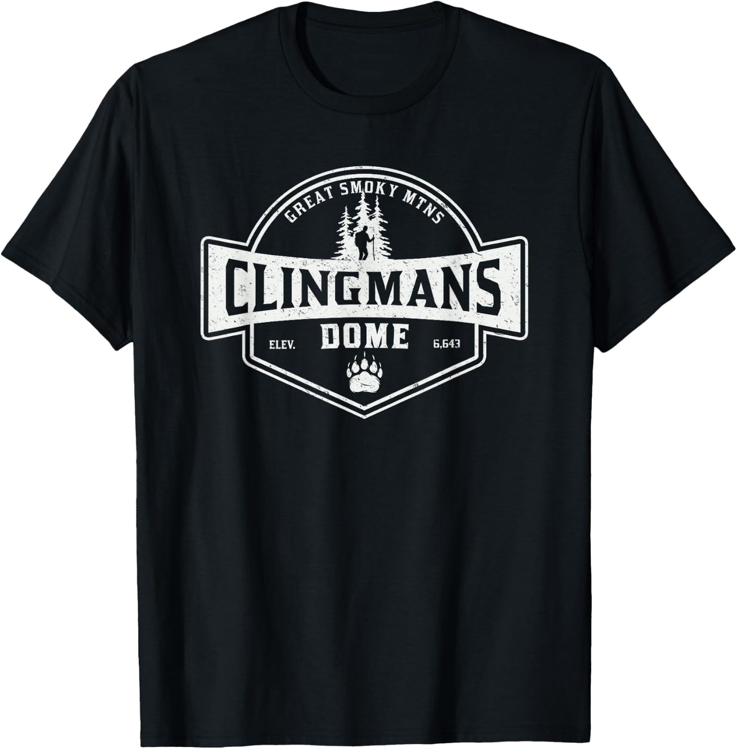 Clingmans Dome Great Smoky Mountains T-Shirt - T-Shirt | Black