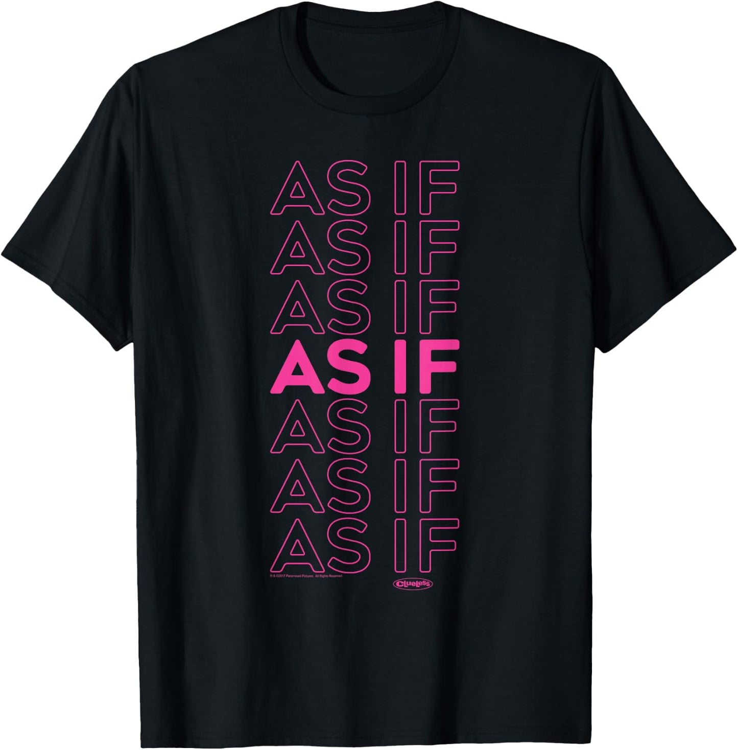 Clueless As If Repeat T-Shirt - T-Shirt | Black