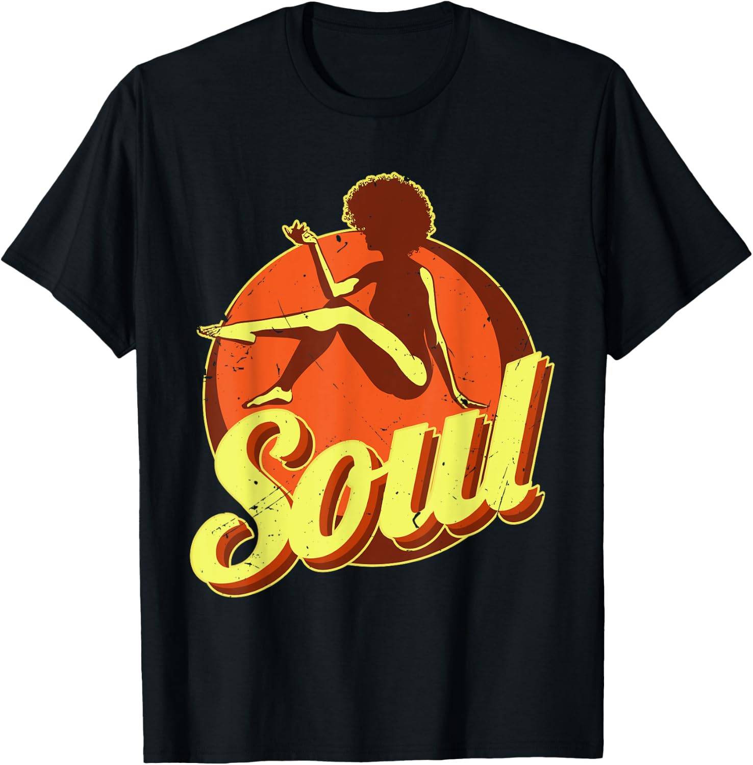 Funk Shirt Vintage 70s costume for Music Lovers | Rare Soul T-Shirt - T-Shirt | Black