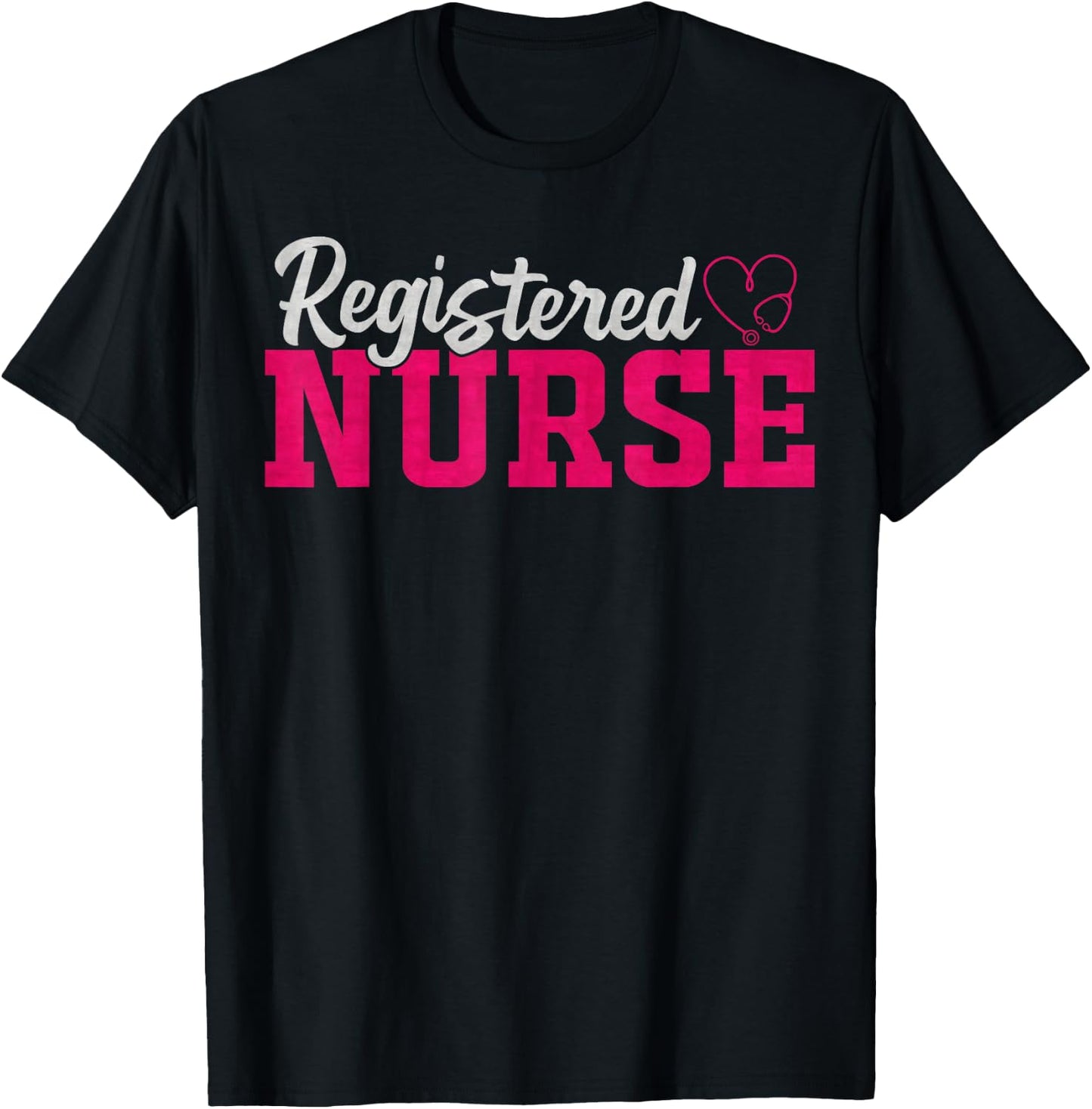 Proud RN Registered Nurse, Nursing, Nurse Lover T-Shirt - T-Shirt | Black
