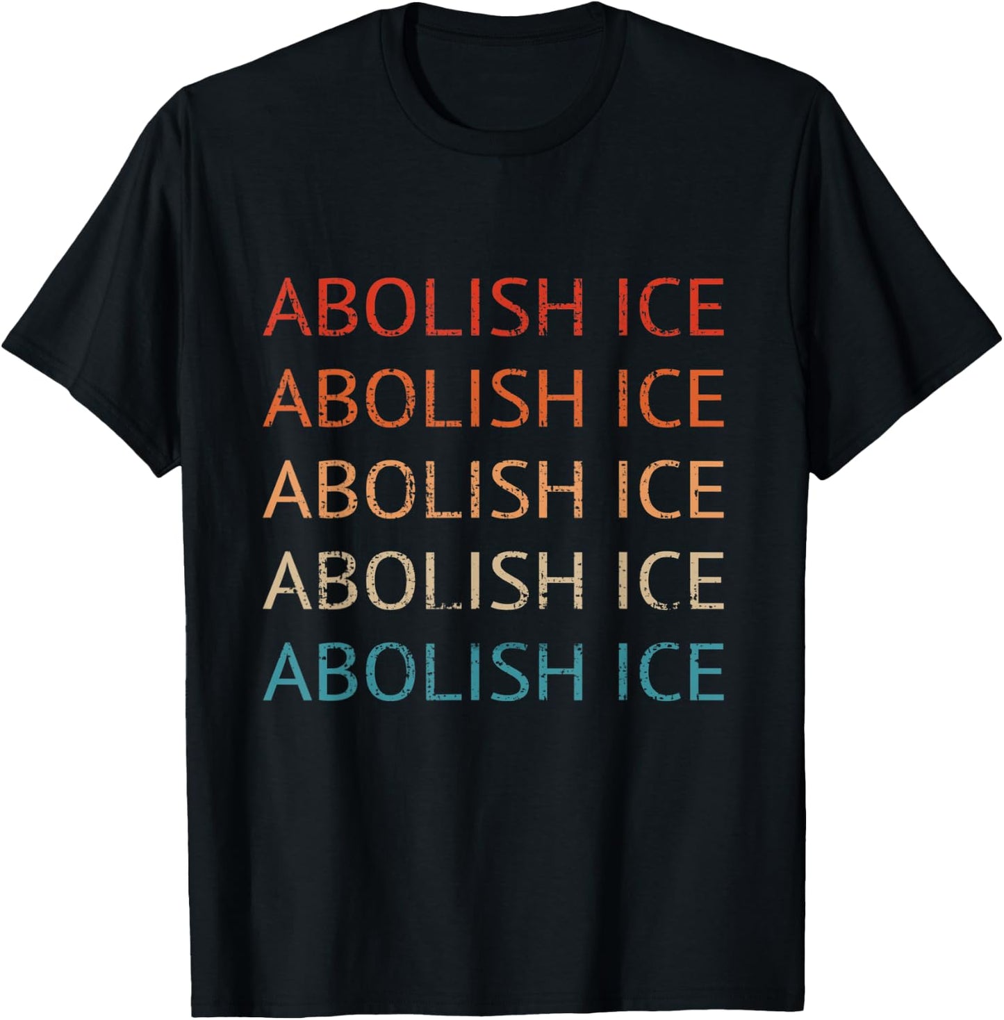 Abolish Ice Pro Immigration rights Refugee Close The Camps T-Shirt - T-Shirt | Black