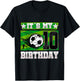 Soccer Birthday Party - 10th Birthday Boy 10 Years Old T-Shirt - T-Shirt | Black