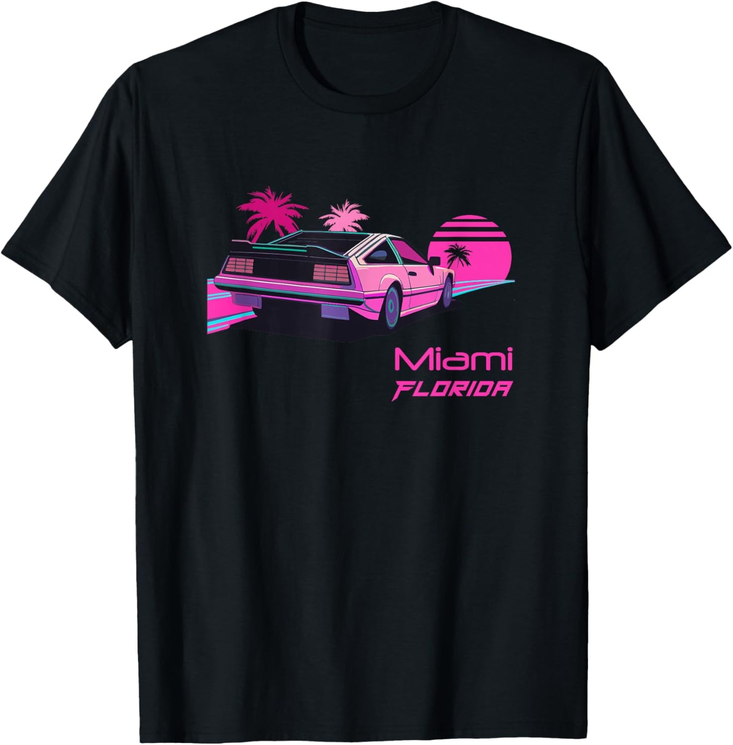 Vintage Miami, Florida T-Shirt - T-Shirt | Black