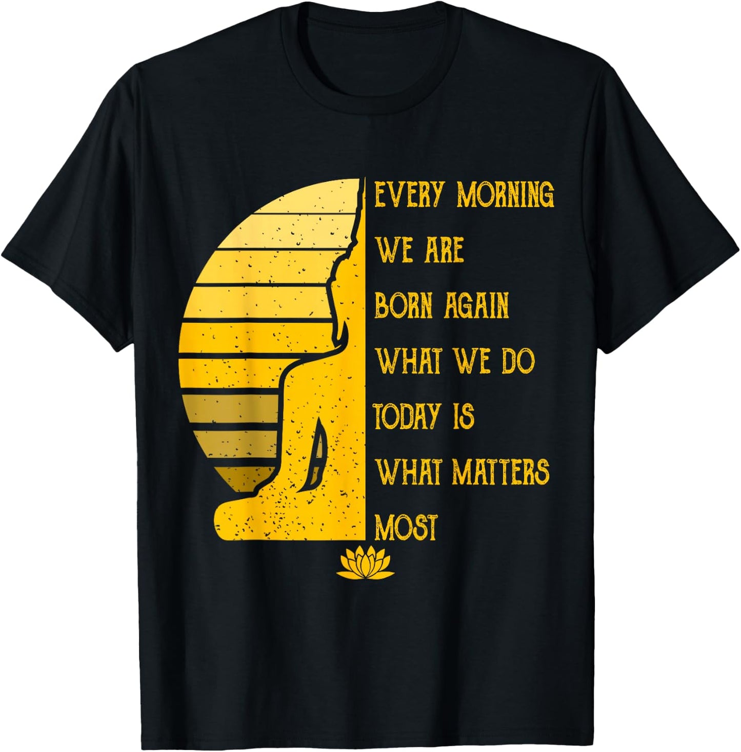 Yoga Meditation Buddha Gift Yoga Teacher T-Shirt - T-Shirt | Black