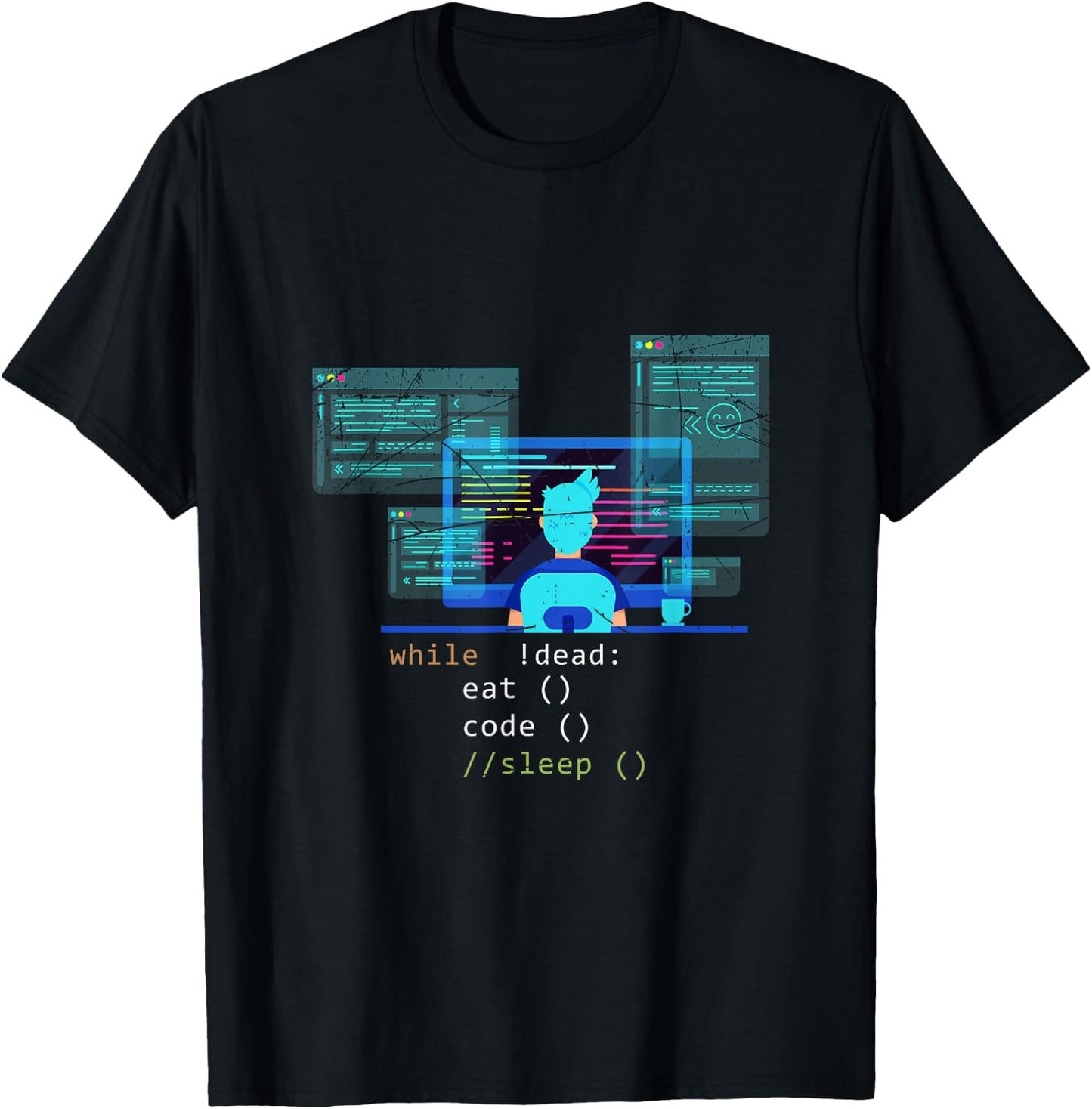 Computer Scientist Hacker Funny Debugger Gift Programmer T-Shirt - T-Shirt | Black
