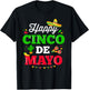 Happy Cinco de Mayo for mexican fiesta costume T-Shirt - T-Shirt | Black