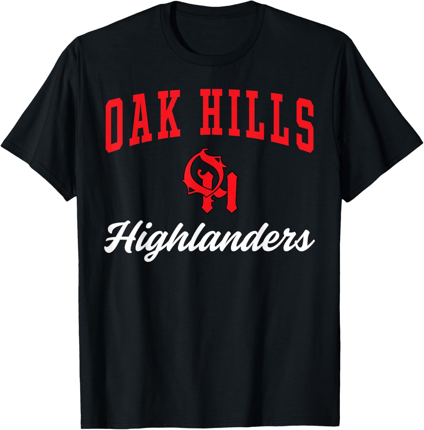 Oak Hills High School Highlanders C3 T-Shirt - T-Shirt | Black