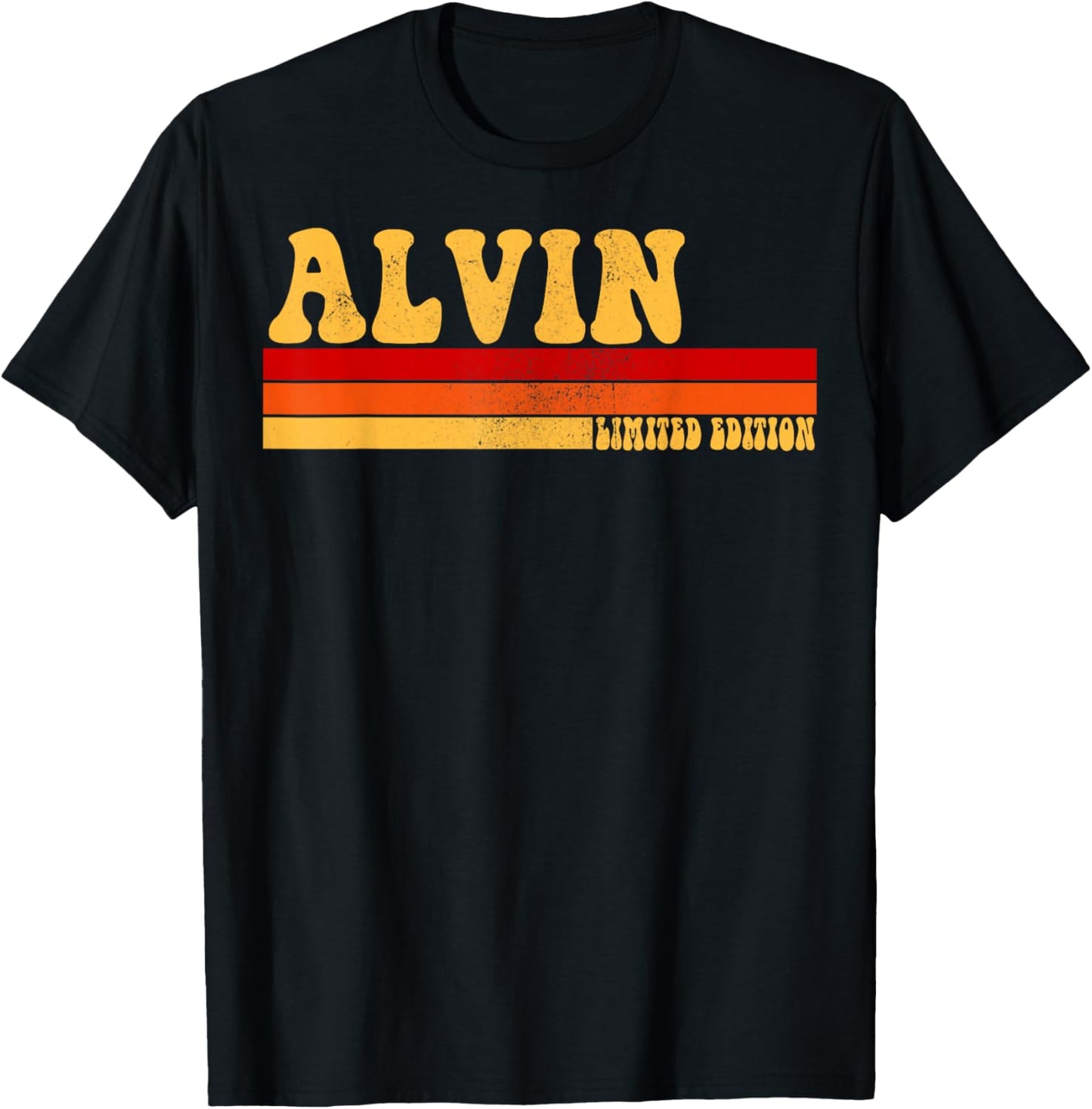 ALVIN Name Personalized Idea Men Retro Vintage ALVIN T-Shirt - T-Shirt | Black