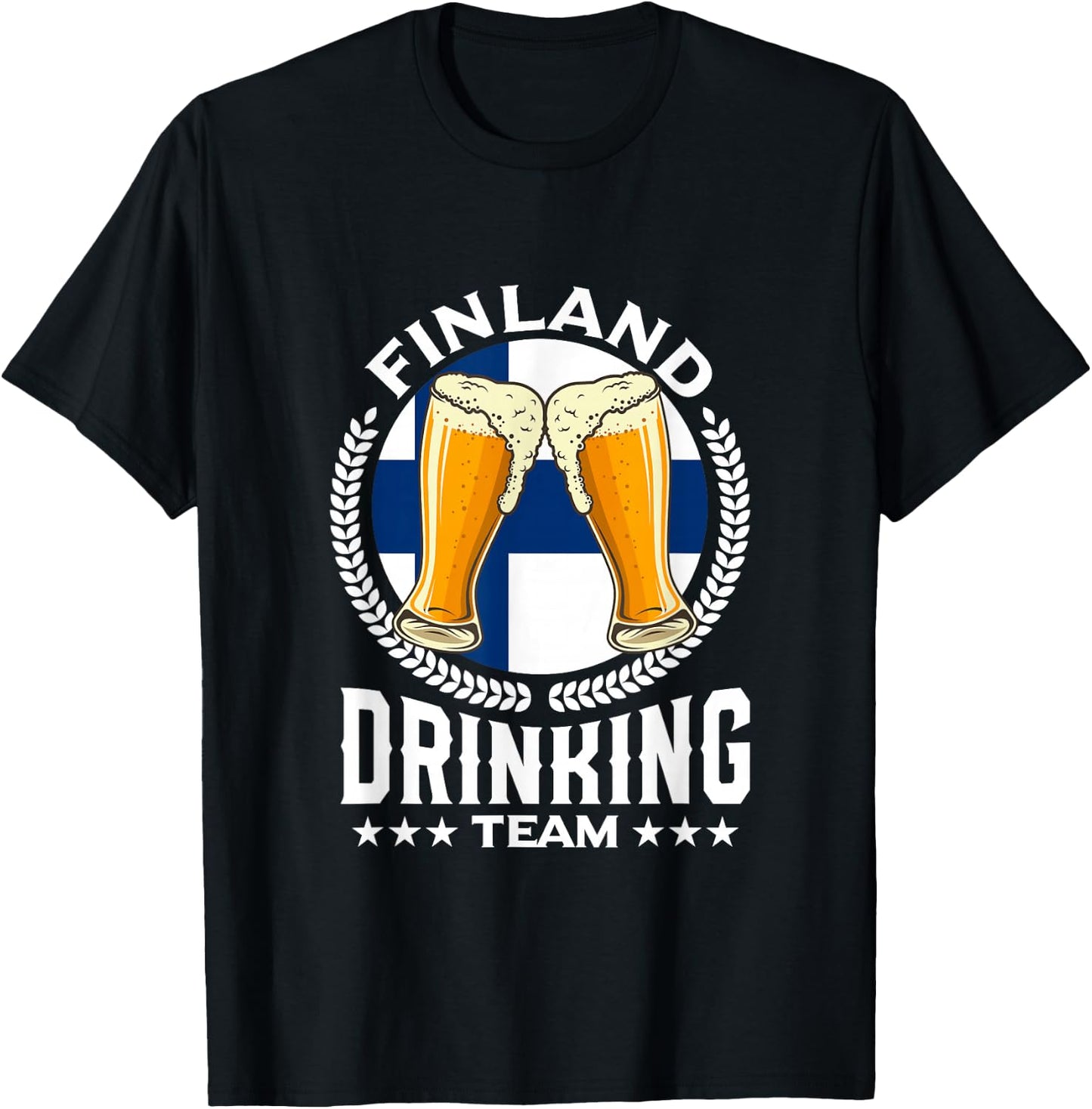 Finland Drinking Team T-Shirt - T-Shirt | Black