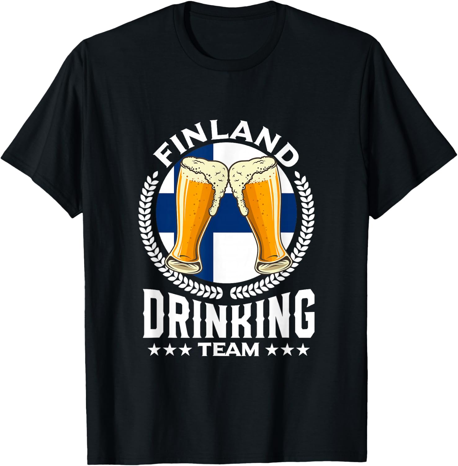 Finland Drinking Team T-Shirt - T-Shirt | Black